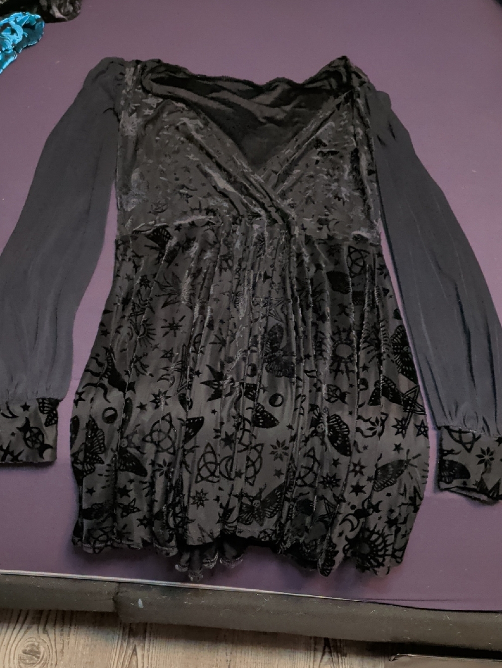 Black Milk Burned Velvet Spell Dress - Picture 4 of 5